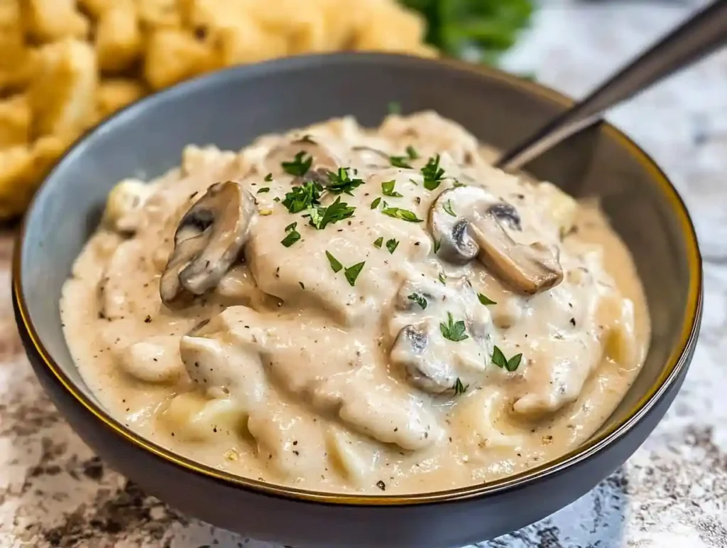 cream of mushroom chicken crockpot