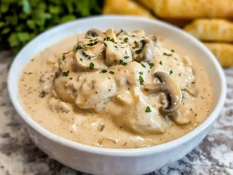 cream of mushroom chicken crockpot