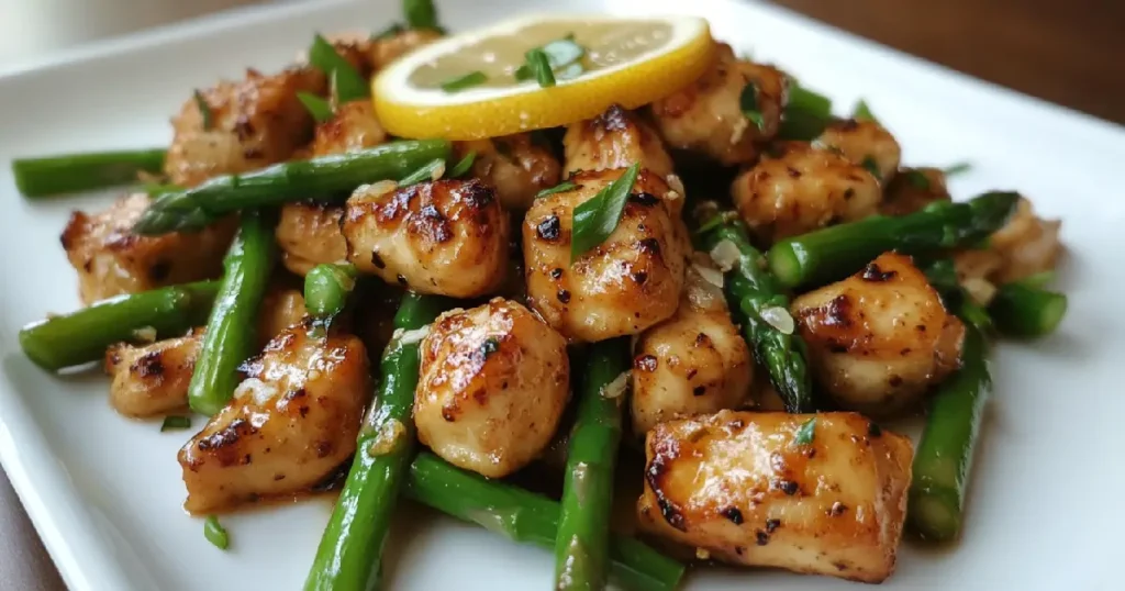 Lemon Garlic Chicken with Asparagus