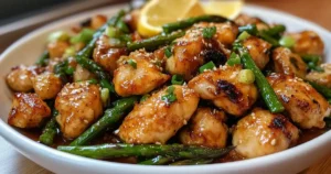 30-Minute Lemon Garlic Chicken with Asparagus